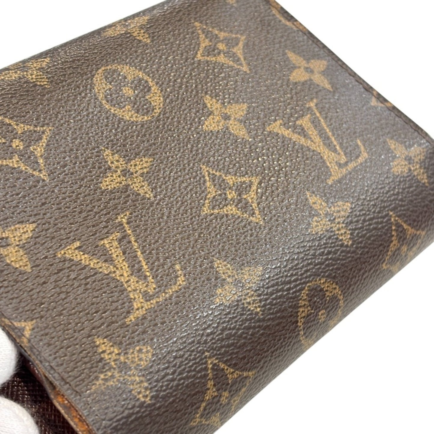 Louis Vuitton Brown Monogram Wallet (Tri-Fold) (Pre-Owned)