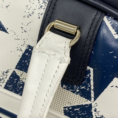 Christian Dior Navy White Leather Handbag (Pre-Owned)