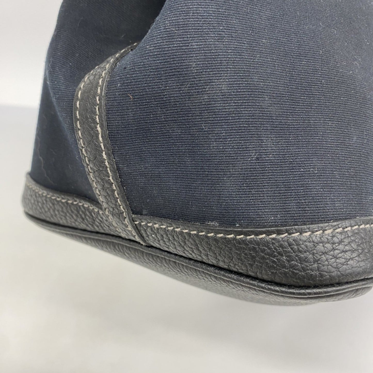 Hermes Black Toile Officier Tote Bag (Pre-Owned)