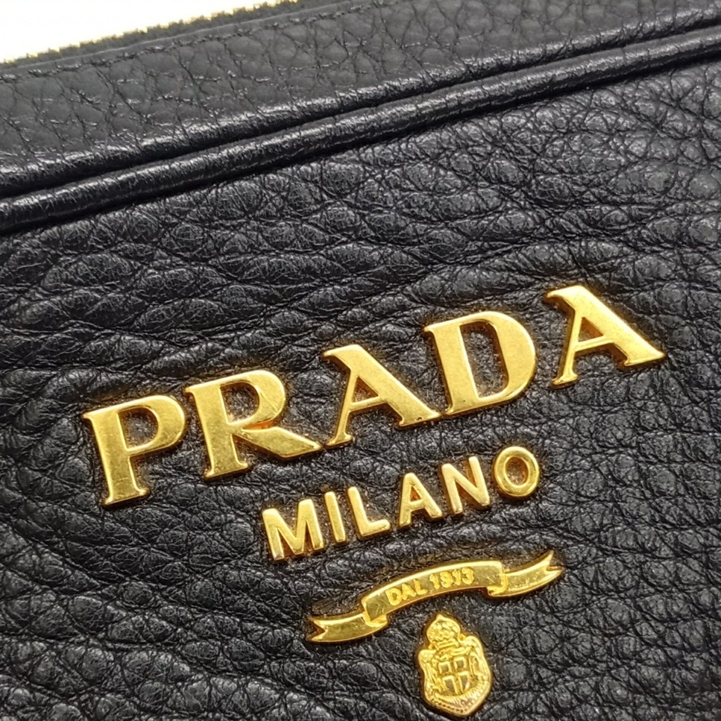 Prada Black Leather Shoulder Bag Sling Bag (Pre-Owned)