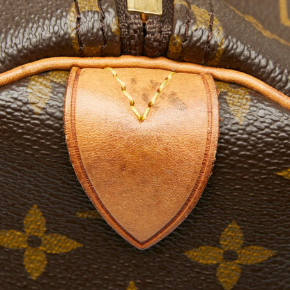 Louis Vuitton Brown Pvc Leather Boston Bag (Pre-Owned)