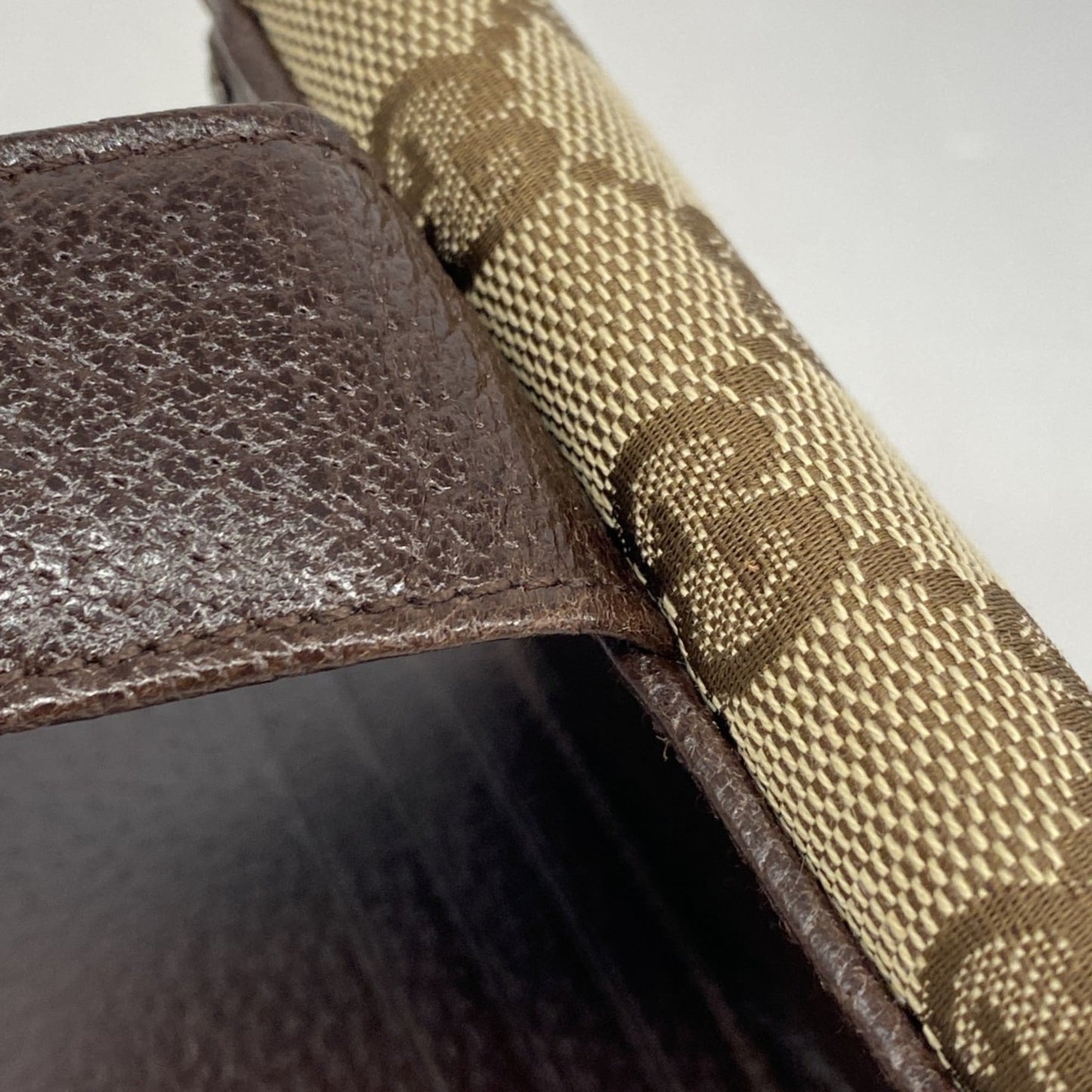 Gucci Brown Canvas Wallet (Bi-Fold) (Pre-Owned)