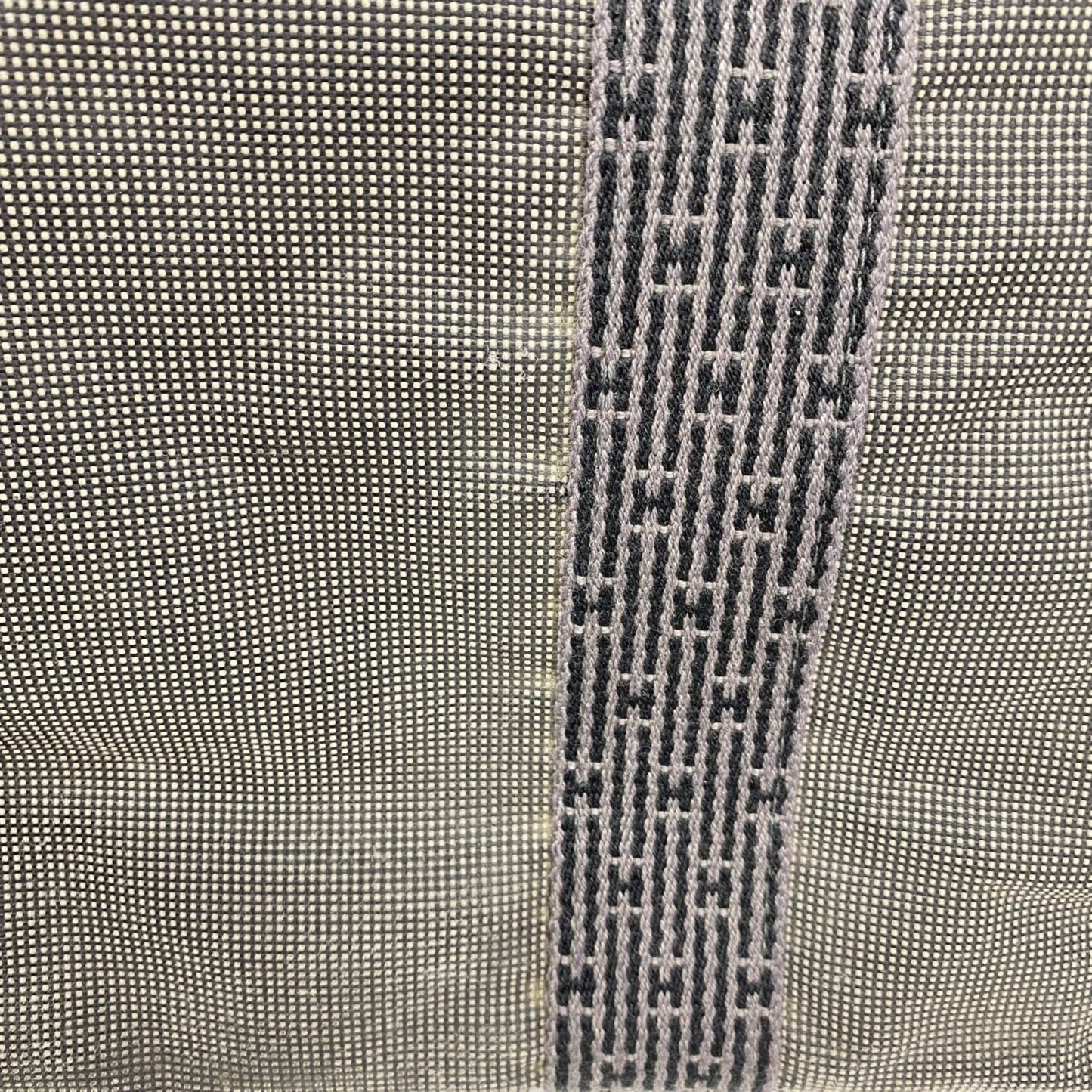 Hermes Gray Canvas Tote Bag (Pre-Owned)