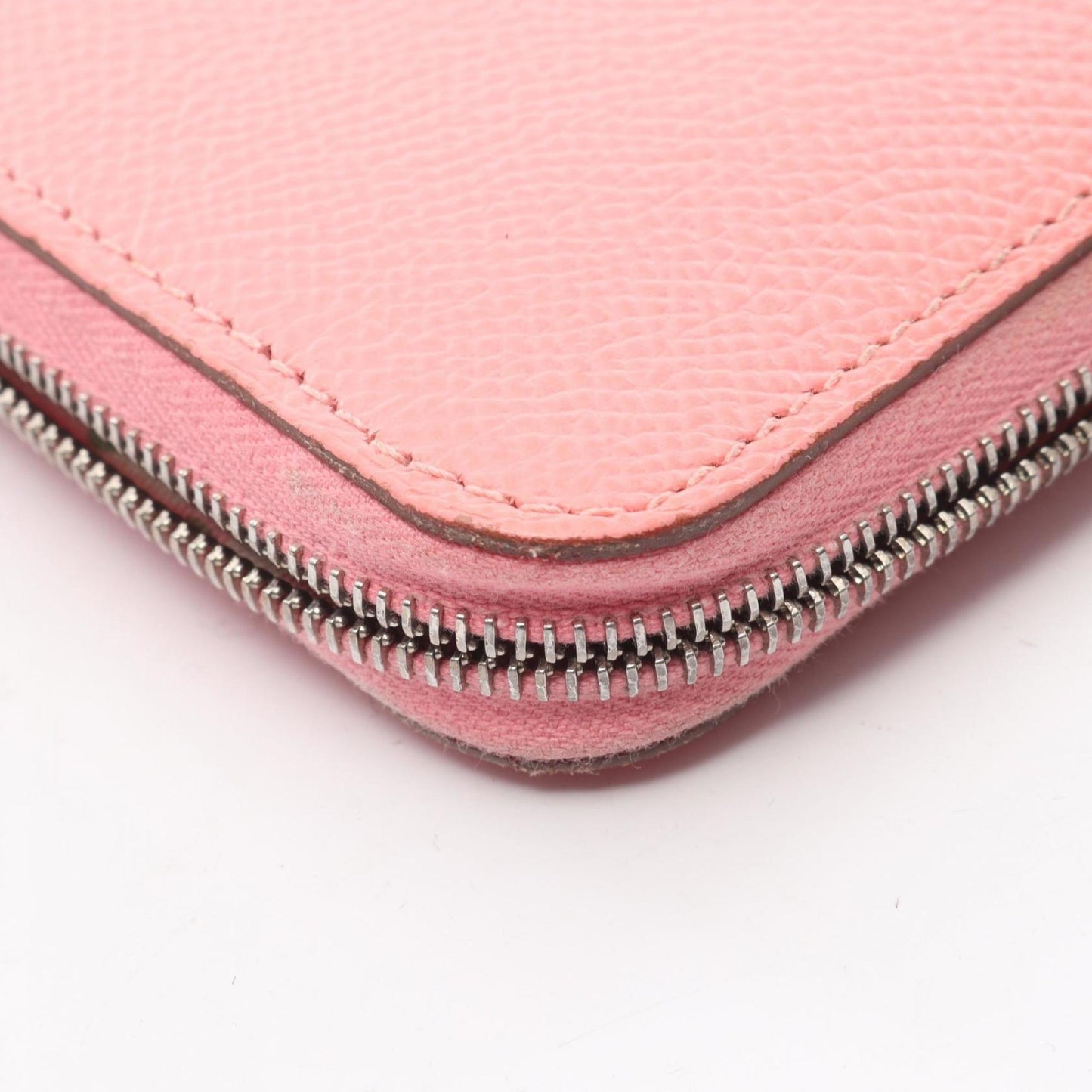 Hermes Pink Rose Confetti Leather Middle Wallet (Bi-Fold) (Pre-Owned)