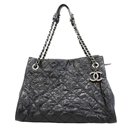 Chanel Black Grained Calfskin Tote Bag (Pre-Owned)