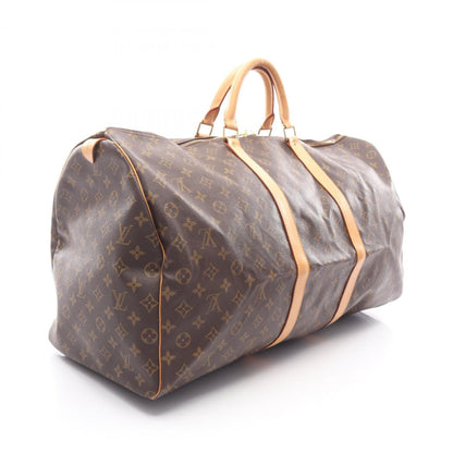 Louis Vuitton Brown Pvc Leather Boston Bag (Pre-Owned)