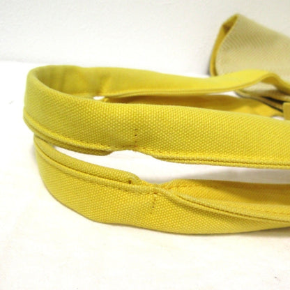 Hermes White Yellow Pouch Tote Bag (Pre-Owned)