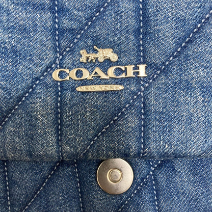 Coach Blue Quilting Shoulder Bag (Pre-Owned)