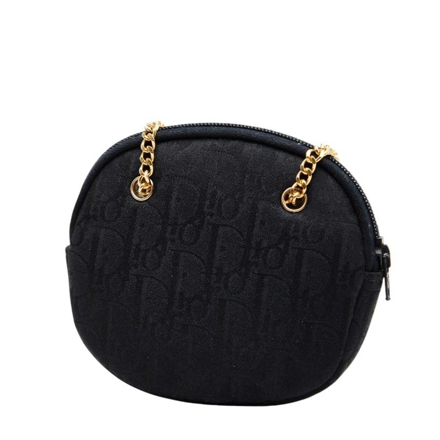 Christian Dior Black Canvas Coin Purse/Coin Case (Pre-Owned)