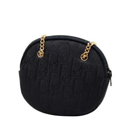 Christian Dior Black Canvas Coin Purse/Coin Case (Pre-Owned)