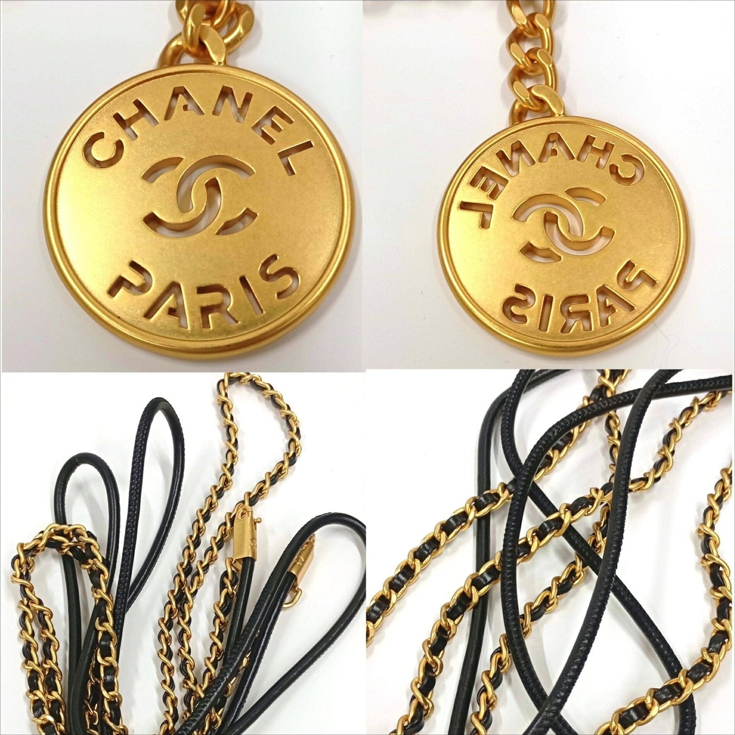 Chanel Black Leather Handbag Shoulder Bag (Pre-Owned)