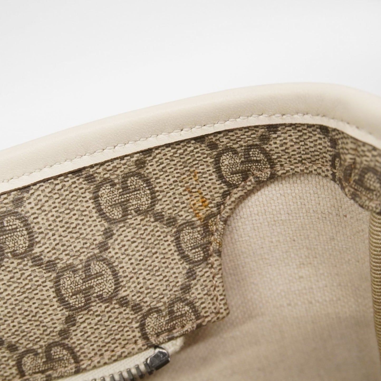 Gucci Brown White Pvc Tote Bag (Pre-Owned)