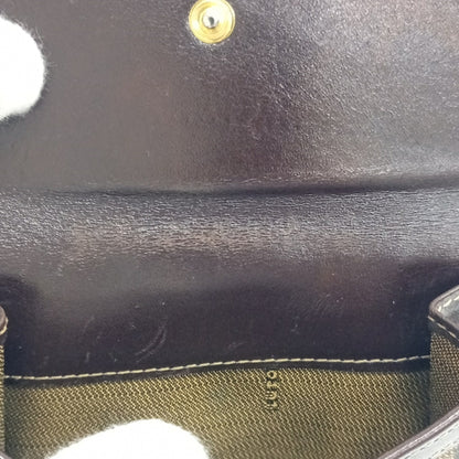 Fendi Brown Canvas Leather Middle Wallet (Tri-Fold) (Pre-Owned)