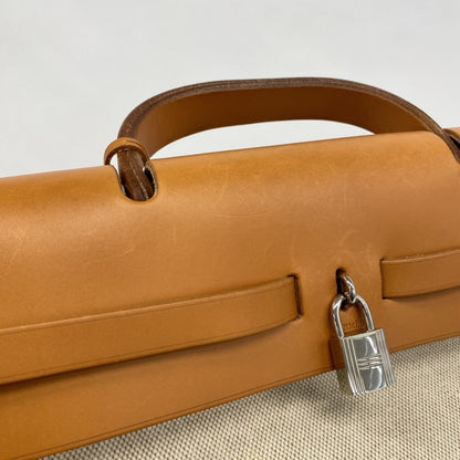 Hermes Natural Toile H Handbag (Pre-Owned)