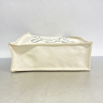 Chanel Ivory Canvas Tote Bag (Pre-Owned)