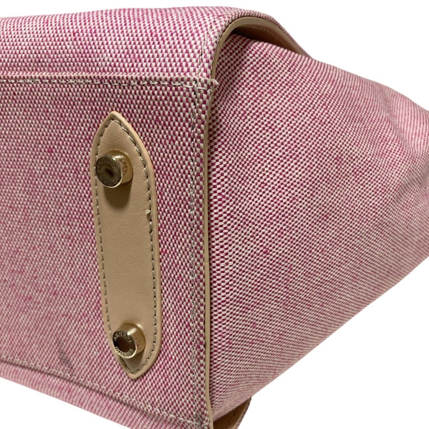 Giorgio Armani Pink Pink Beige Tote Bag (Pre-Owned)