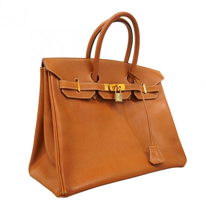 Hermes Gold Courchevel Leather Handbag (Pre-Owned)