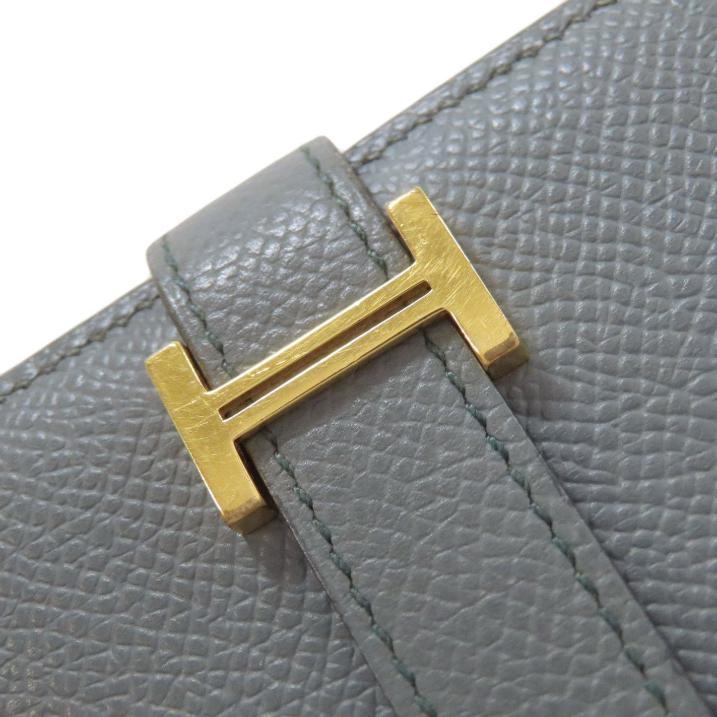Hermes Gray Epsom Leather Wallet (Bi-Fold) (Pre-Owned)