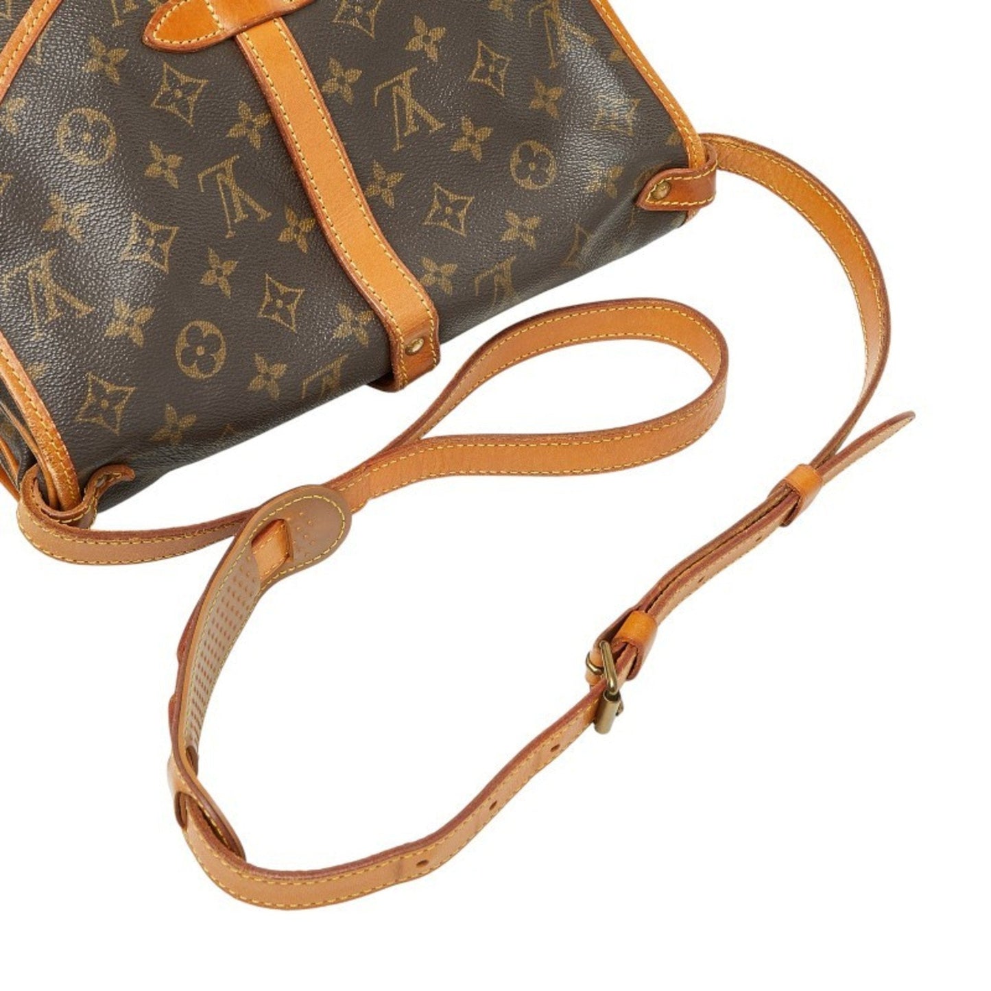 Louis Vuitton Brown Pvc Leather Shoulder Bag (Pre-Owned)