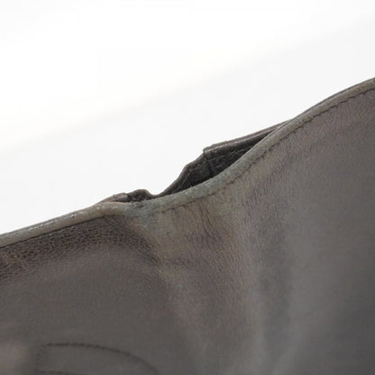 Chanel Black Leather Long Wallet (Bi-Fold) (Pre-Owned)