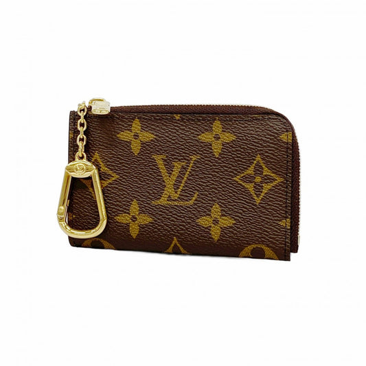 Louis Vuitton Blue Brown Coin Purse/Coin Case (Pre-Owned)