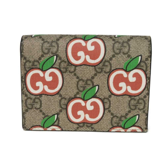 Gucci Beige Gg Supreme Canvas Elastane Wallet (Bi-Fold) (Pre-Owned)