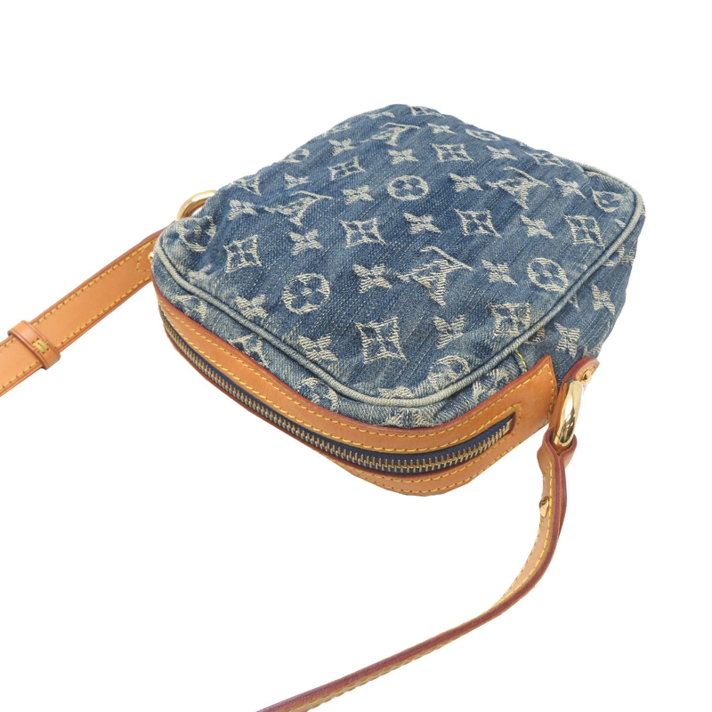 Louis Vuitton Blue Monogram Denim Shoulder Bag (Pre-Owned)
