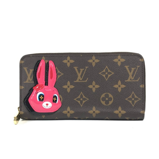 Louis Vuitton Brown Pink Monogram Long Wallet (Bi-Fold) (Pre-Owned)