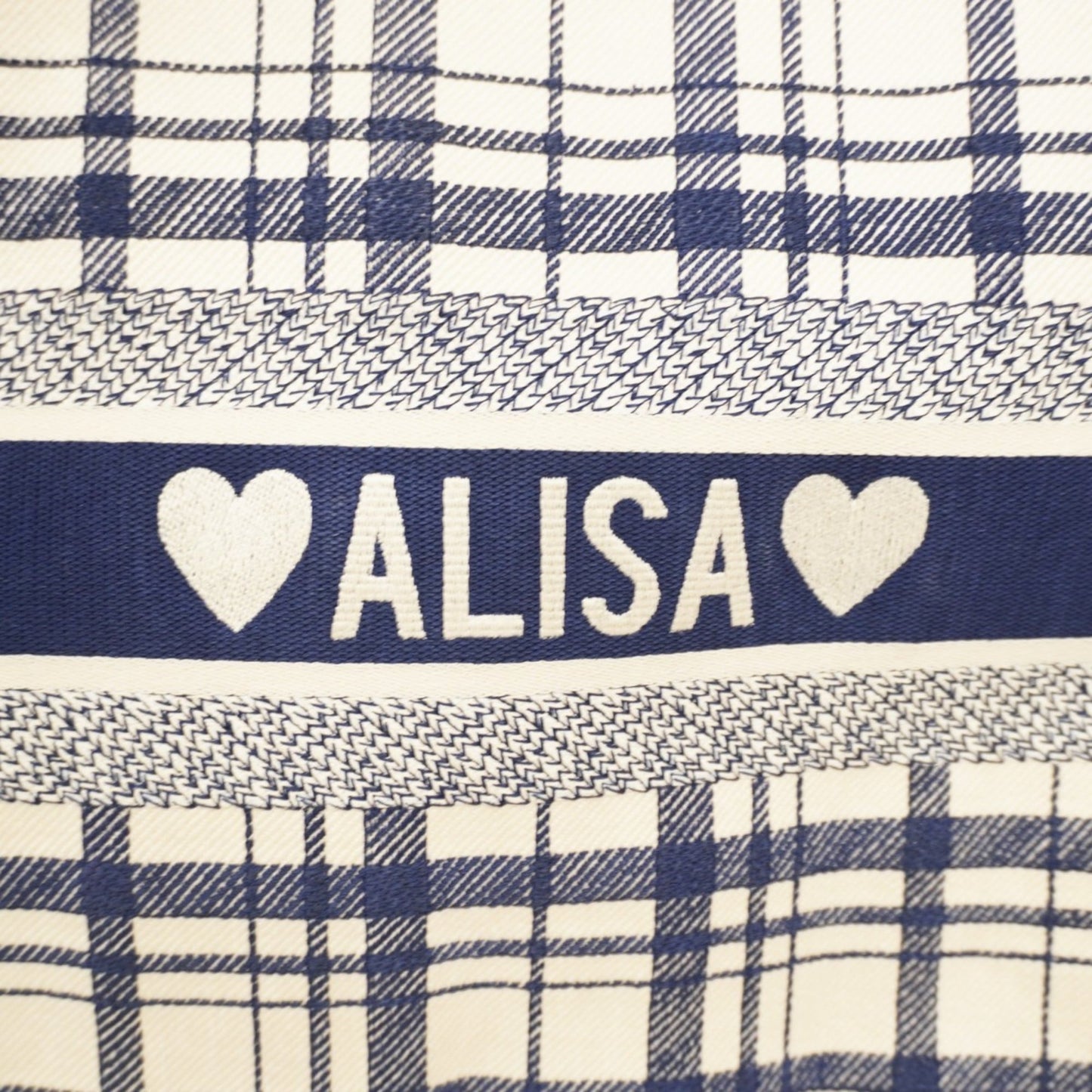 Christian Dior Navy Canvas Tote Bag (Pre-Owned)