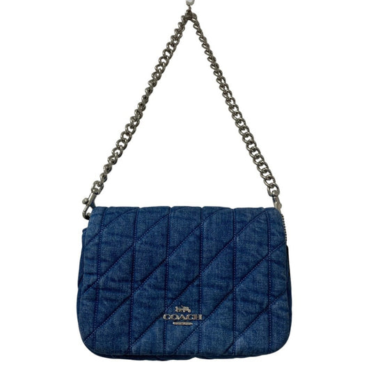 Coach Blue Quilting Shoulder Bag (Pre-Owned)