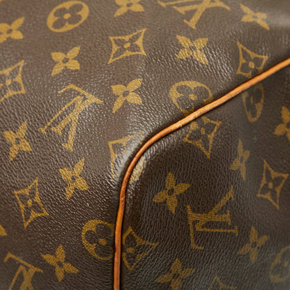 Louis Vuitton Brown Pvc Leather Boston Bag (Pre-Owned)