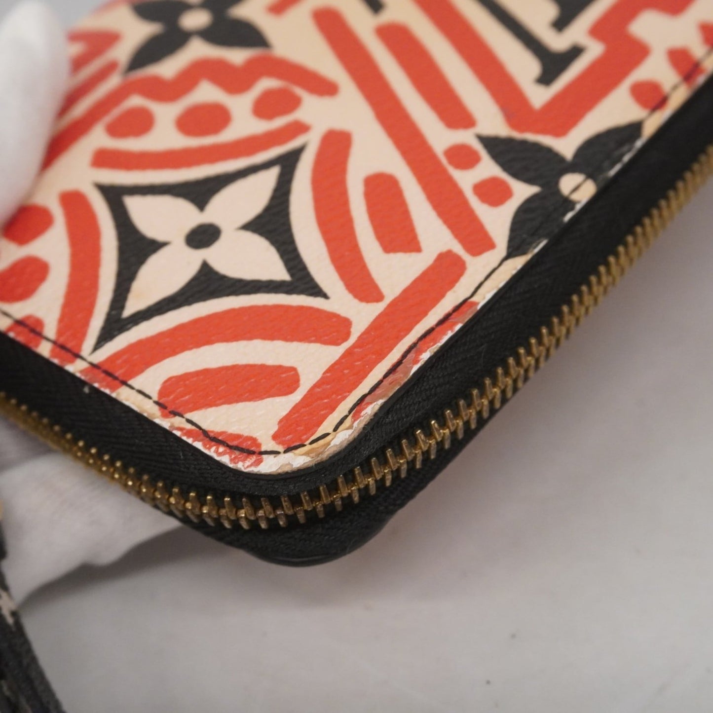 Louis Vuitton Cream Rouge Long Wallet (Bi-Fold) (Pre-Owned)