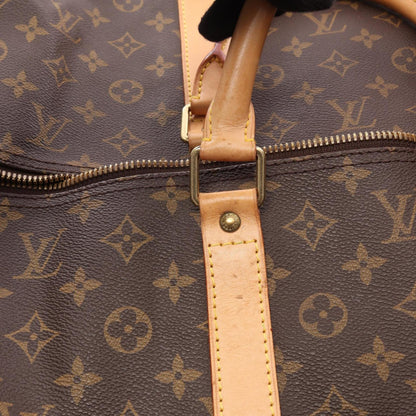 Louis Vuitton Brown Pvc Leather Boston Bag (Pre-Owned)