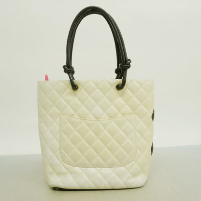 Chanel White Leather Tote Bag (Pre-Owned)