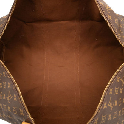 Louis Vuitton Brown Pvc Leather Boston Bag Shoulder Bag (Pre-Owned)