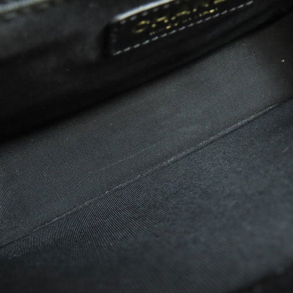 Chanel Matelasse Black Leather Shoulder Bag (Pre-Owned)