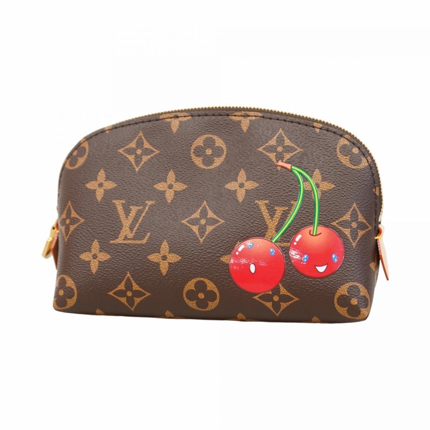 Louis Vuitton Brown Red Color Pouch (Pre-Owned)