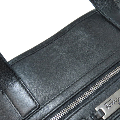 Salvatore Ferragamo Black Leather Tote Bag (Pre-Owned)