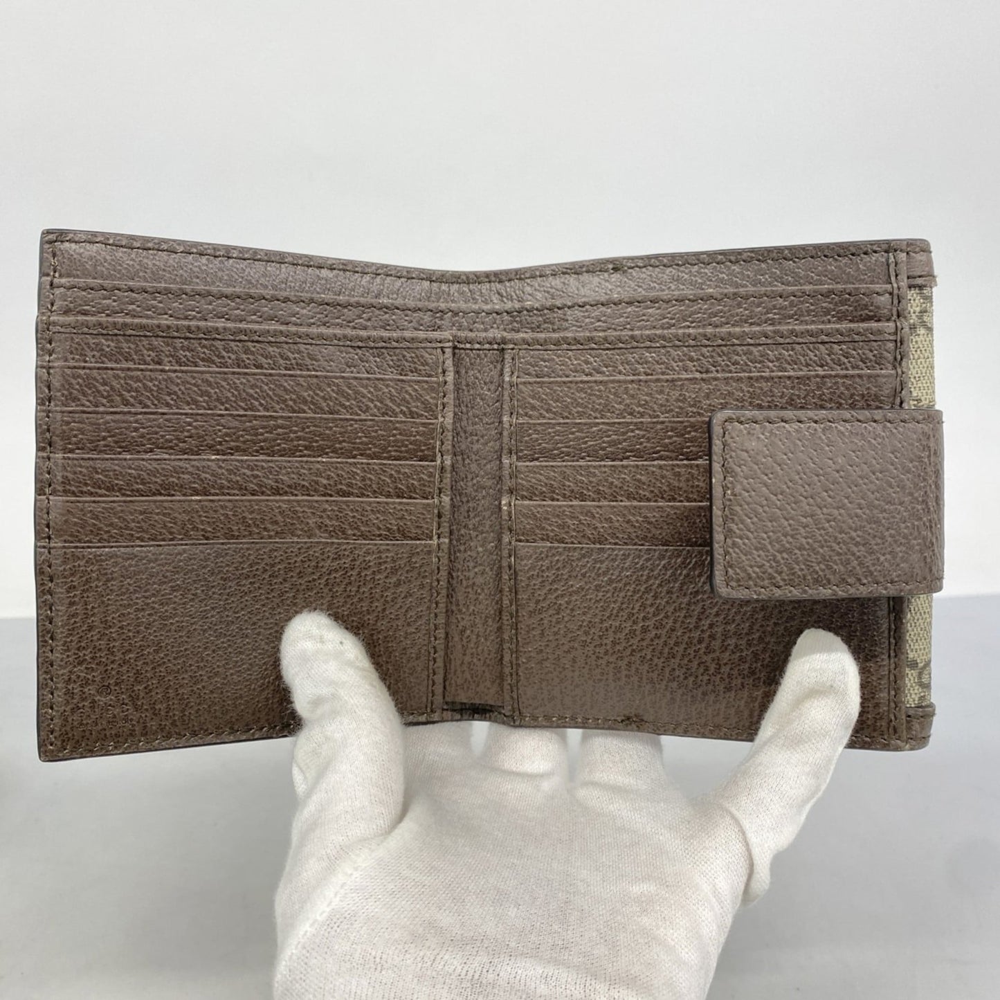 Gucci Brown Pvc Wallet (Bi-Fold) (Pre-Owned)