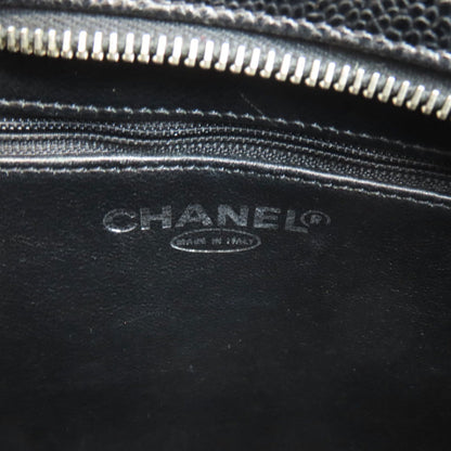 Chanel Black Leather Tote Bag (Pre-Owned)