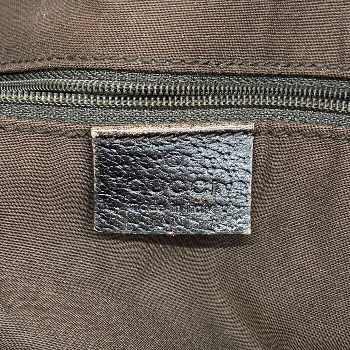 Gucci Brown Canvas Tote Bag (Pre-Owned)