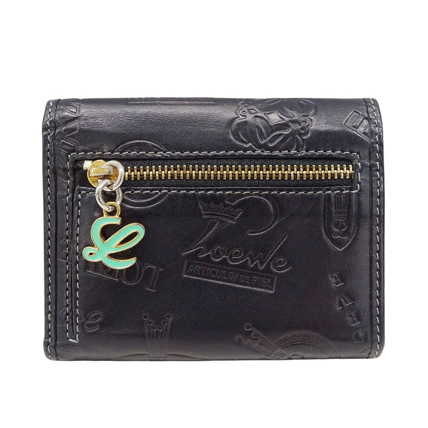 Loewe Black Leather Wallet (Tri-Fold) (Pre-Owned)