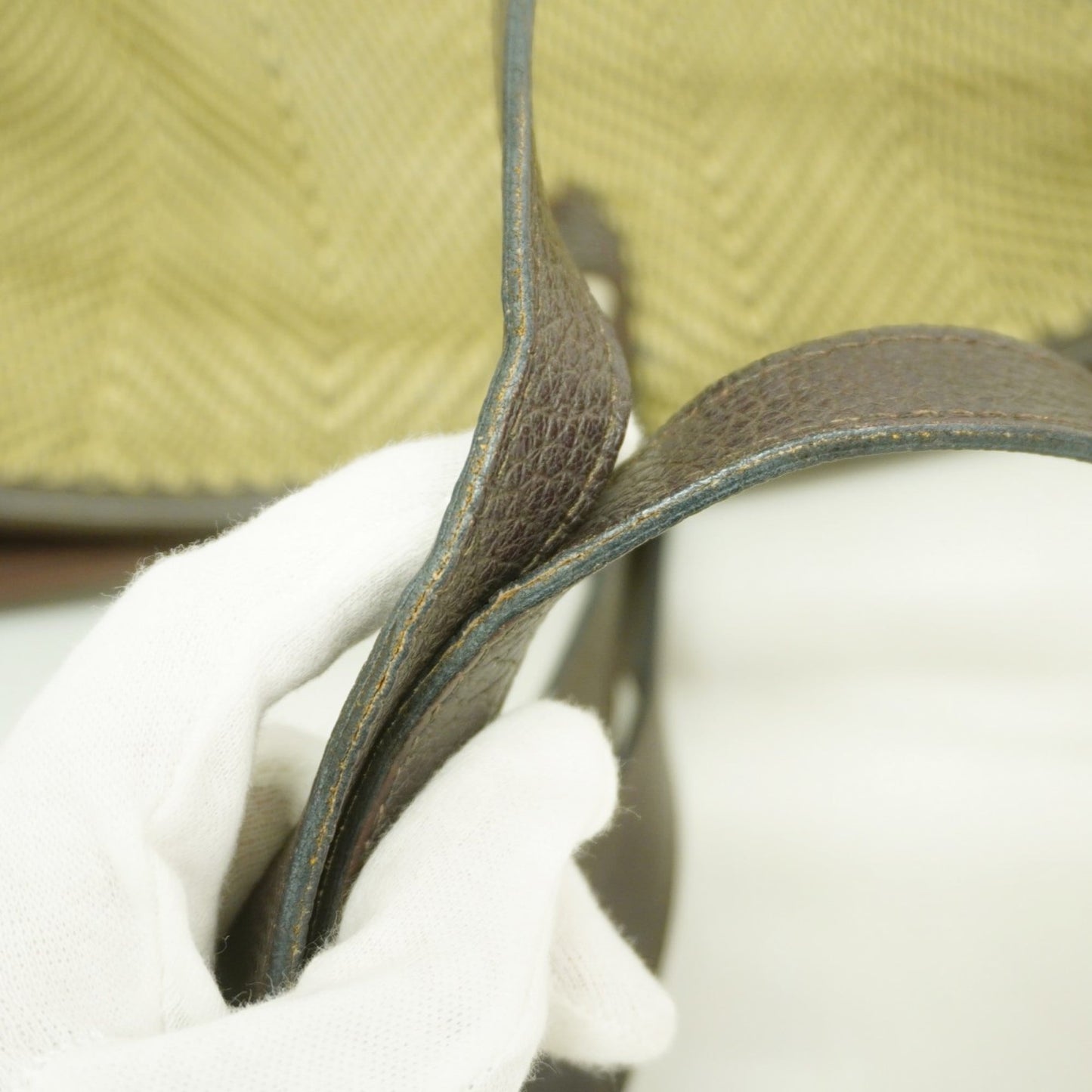 Hermes Beige Polyester Tote Bag (Pre-Owned)