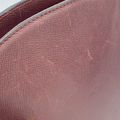 Cartier Bordeaux Leather Shoulder Bag (Pre-Owned)