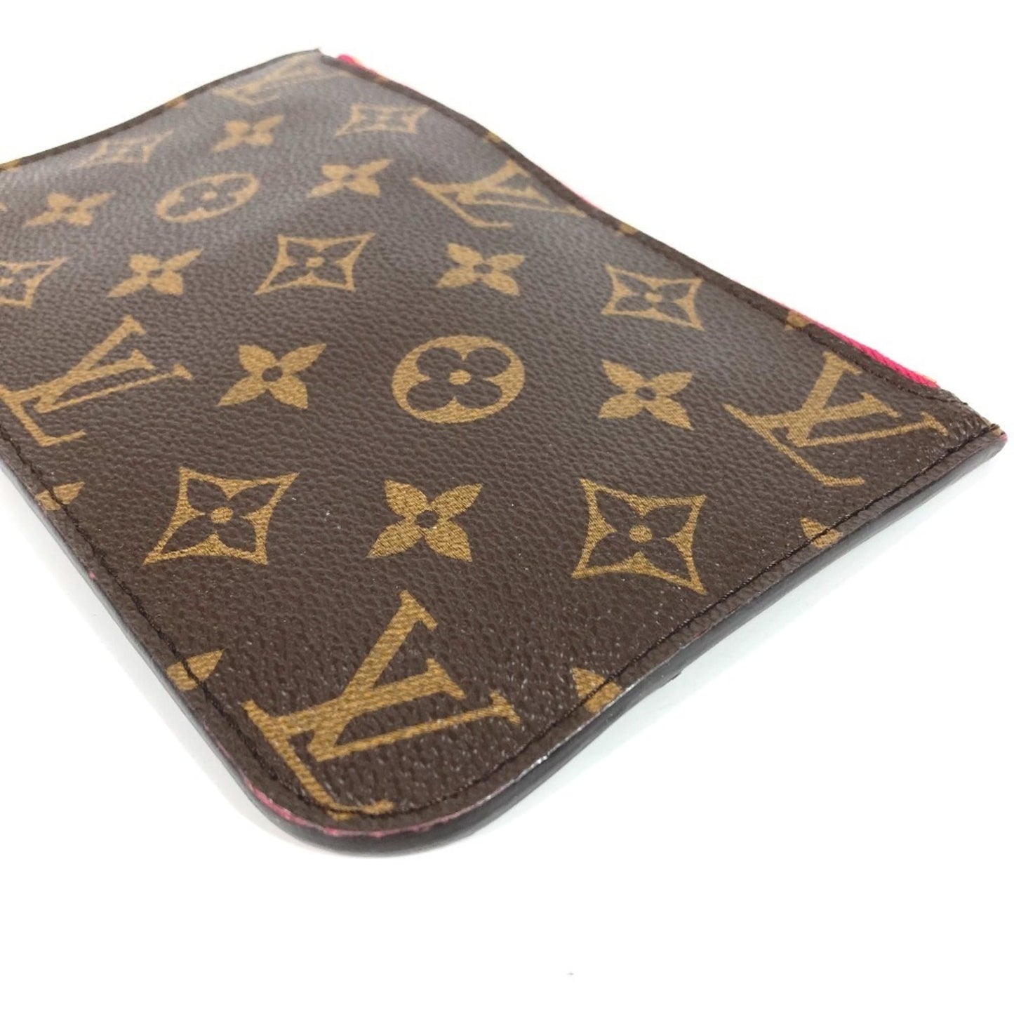 Louis Vuitton Brown Monogram Pink Monogram Clutch Bag Pouch (Pre-Owned)