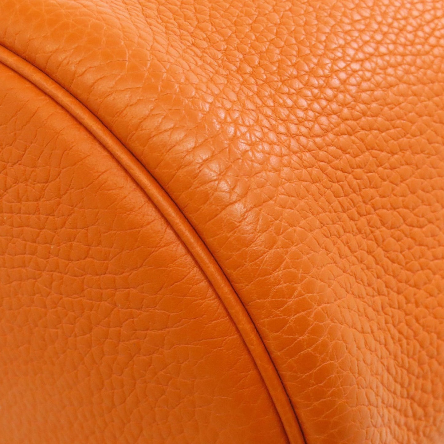 Hermes Orange Taurillon Clemence Leather Tote Bag (Pre-Owned)