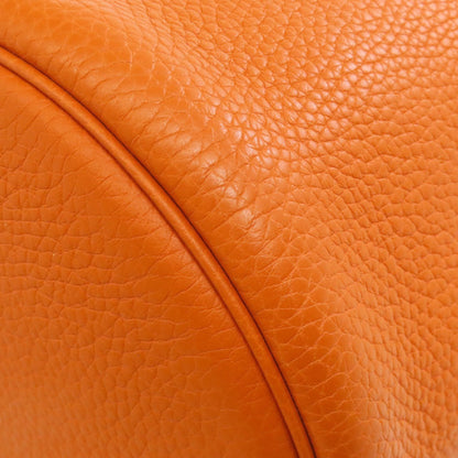 Hermes Orange Taurillon Clemence Leather Tote Bag (Pre-Owned)
