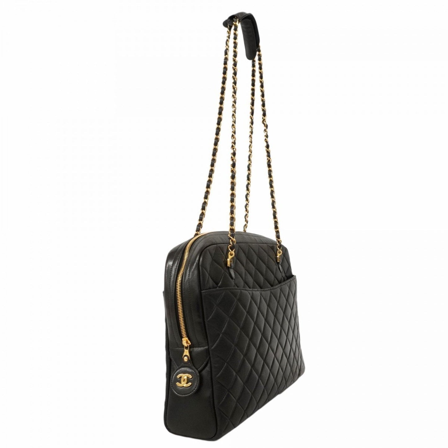 Chanel Black Leather Tote Bag (Pre-Owned)