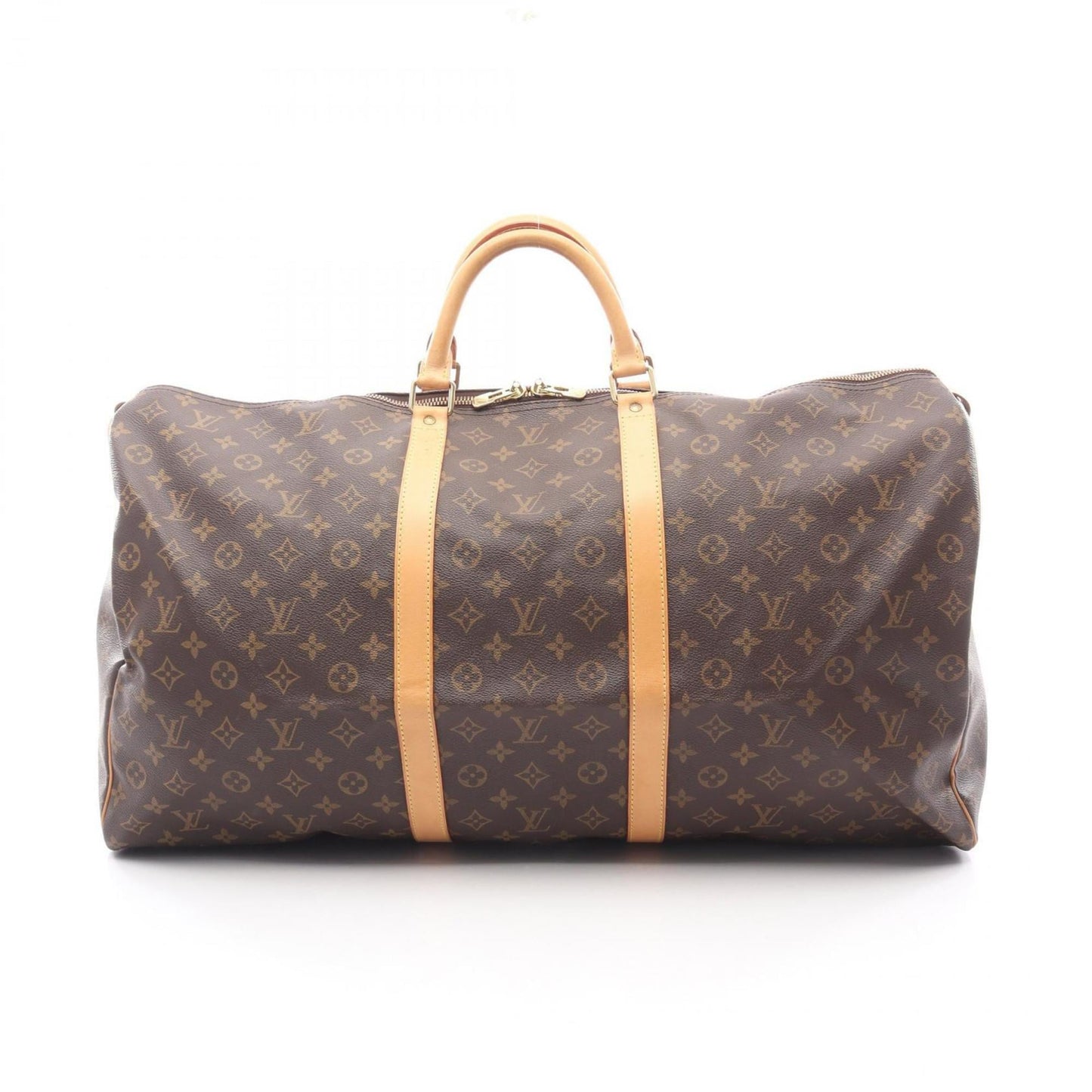 Louis Vuitton Brown Pvc Leather Boston Bag (Pre-Owned)