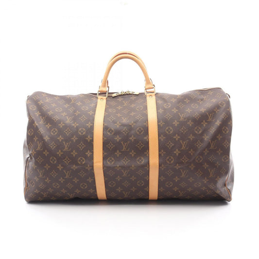 Louis Vuitton Brown Pvc Leather Boston Bag (Pre-Owned)